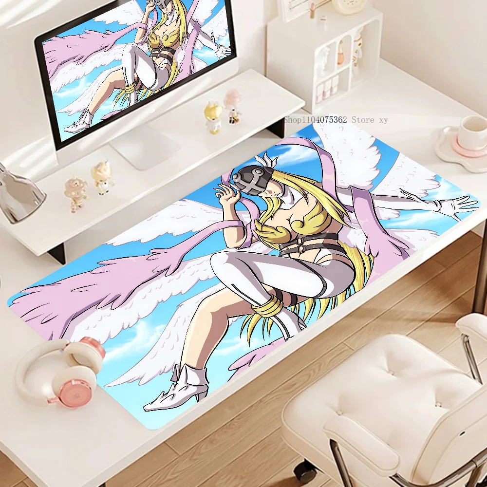 1 шт. Нескользящий коврик для мыши в стиле аниме Digimon Angewomon подходит офисных