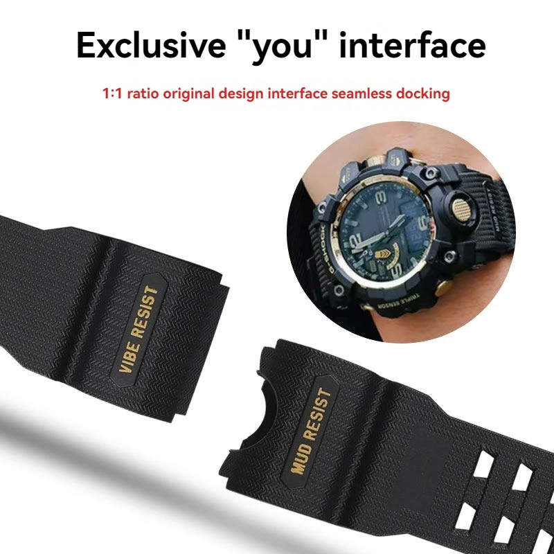 Фото Для Casio Big Mud King силиконовый резиновый ремешок для часов браслет G-SHock GWG-1000 GWG-1000GB водонепроницаемый ремешок для часов с инструментами №3