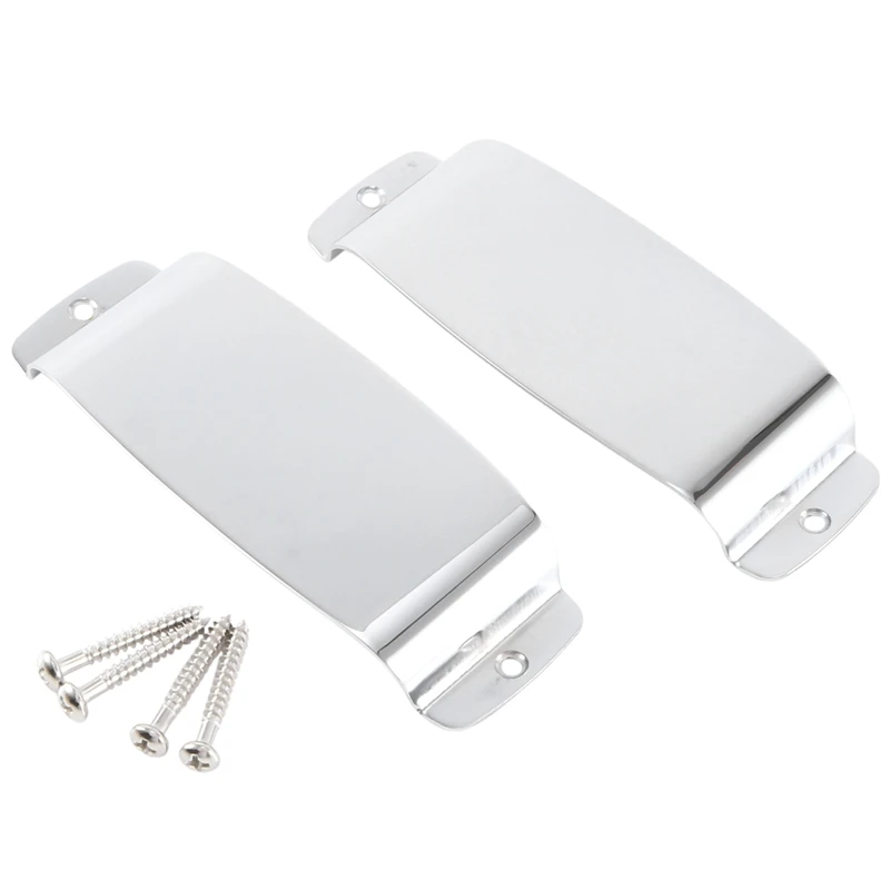 

2PCS For JB Guitar Pickup Cover Guitar Steel Pickup Cover For JB Style Bass Easy To Use Silver