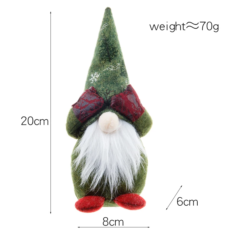 Рождественские гномы с глазами покрытые ручной работы плюшевые шведские