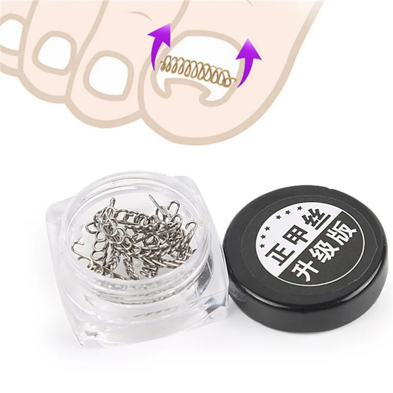 

Positive Nail Wire Nail Groove Ingrown Nail Corrector Toenail Stainless Steel Wire Nail Set Decoration Foot Pliers 1 Box