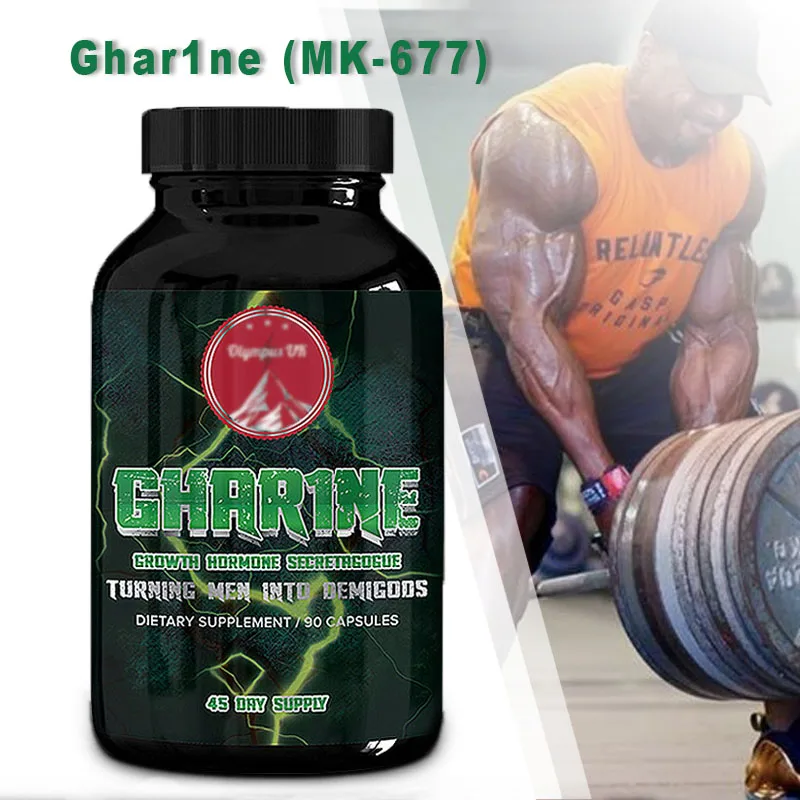 

Ghar1ne (MK-677) Fitness Workout Auxin Muscle gain bulk and Fat Shearing Cutting Improves HGH Bones Tendons Heal 90Caps/bottle