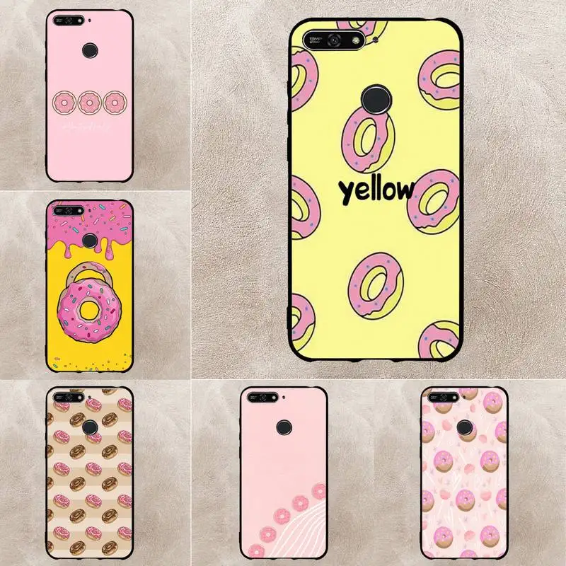 

Cute Cartoon Donut Phone Case For Xiaomi 11 10 12Spro A2 A2lite A1 9 9SE 8Lite 8explorer F1 Poco 12S Ultra Cove