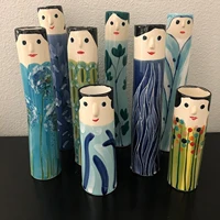 spring family vase bohemian vase resin living room dining room furniture decoration funny cute ornaments creativity crafts