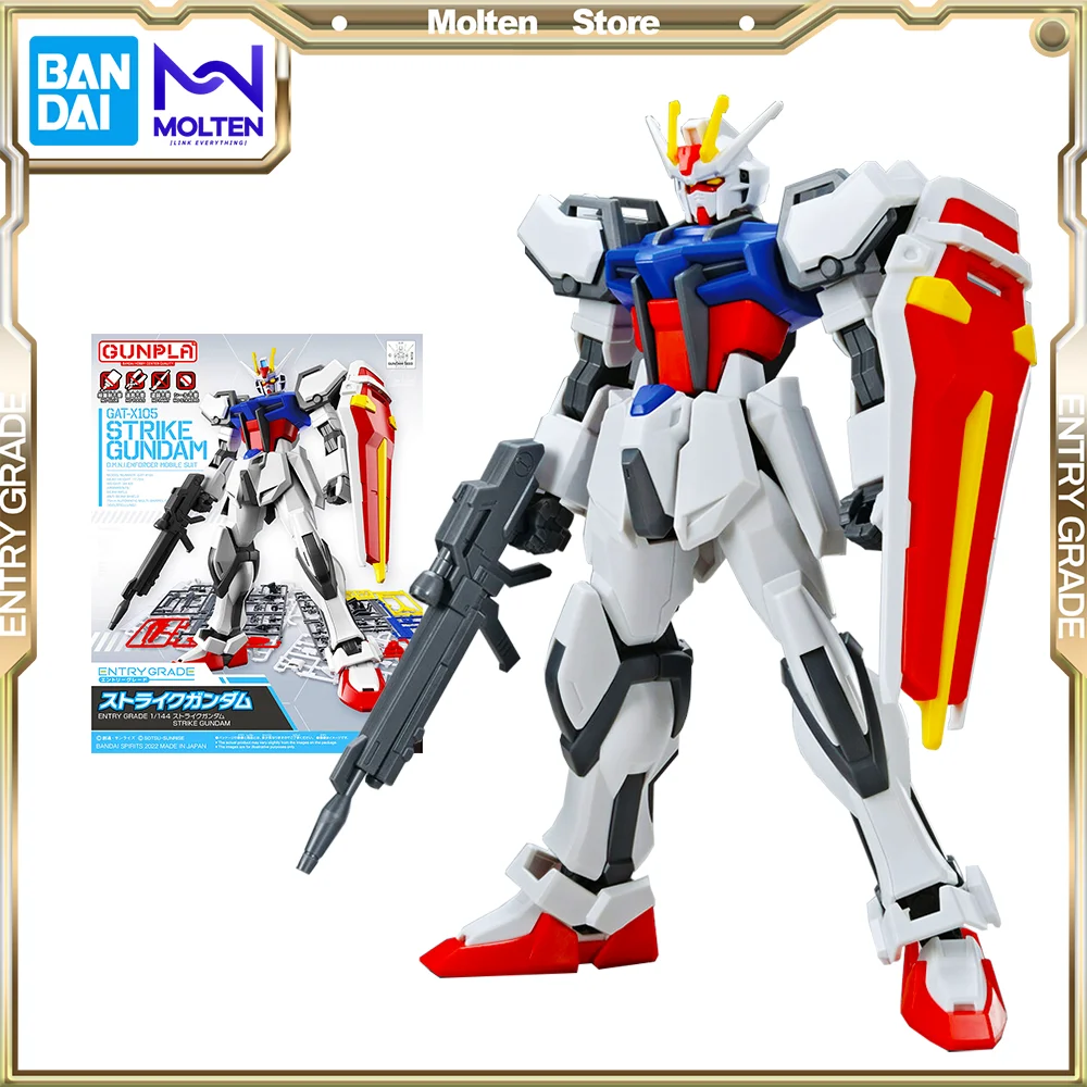 

Bandai Original Entry Grade EG 1/144 Strike Gundam Gundam Seed Anime Action Figure Plastic Model Kit Assembly/Assembling