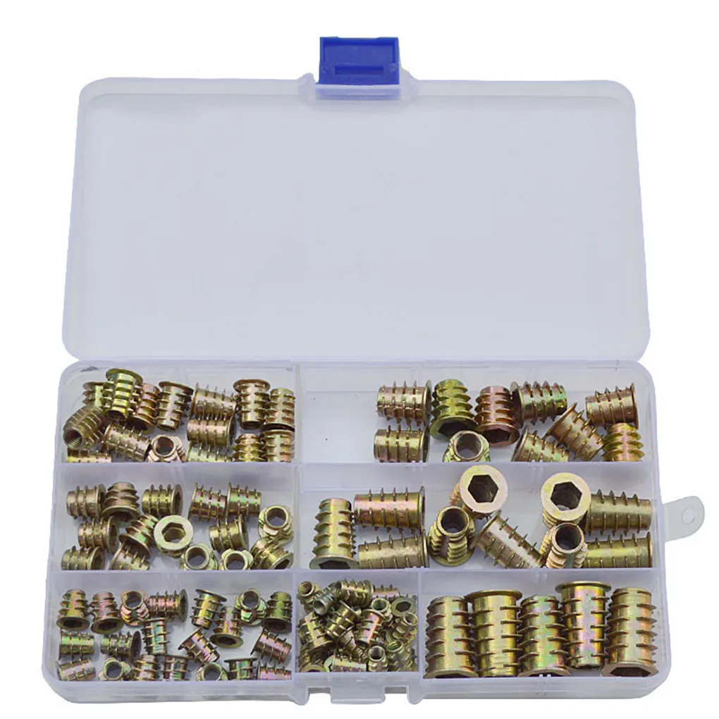 

105 шт./набор, шестигранная гайка из цинкового сплава