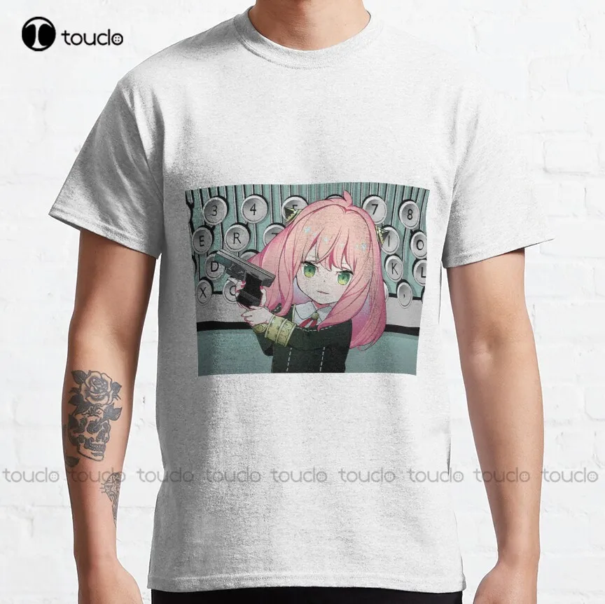 

Anime, Spy X Family, Anya Forger Classic T-Shirt Anya Forger Shirts For Teen Girls Cotton Outdoor Simple Vintag Casual Tee Shirt