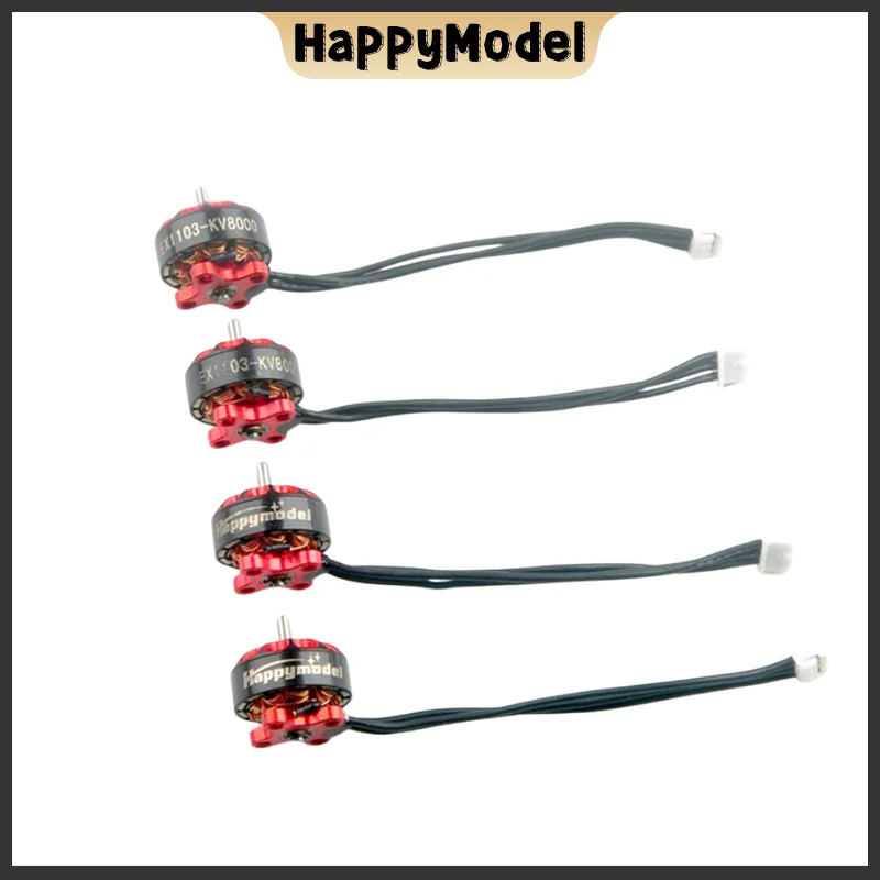 4 шт. обновленный бесщеточный двигатель Happymodel EX1103S 1103 6000KV 7000KV 8000KV 12000KV 2-3S для