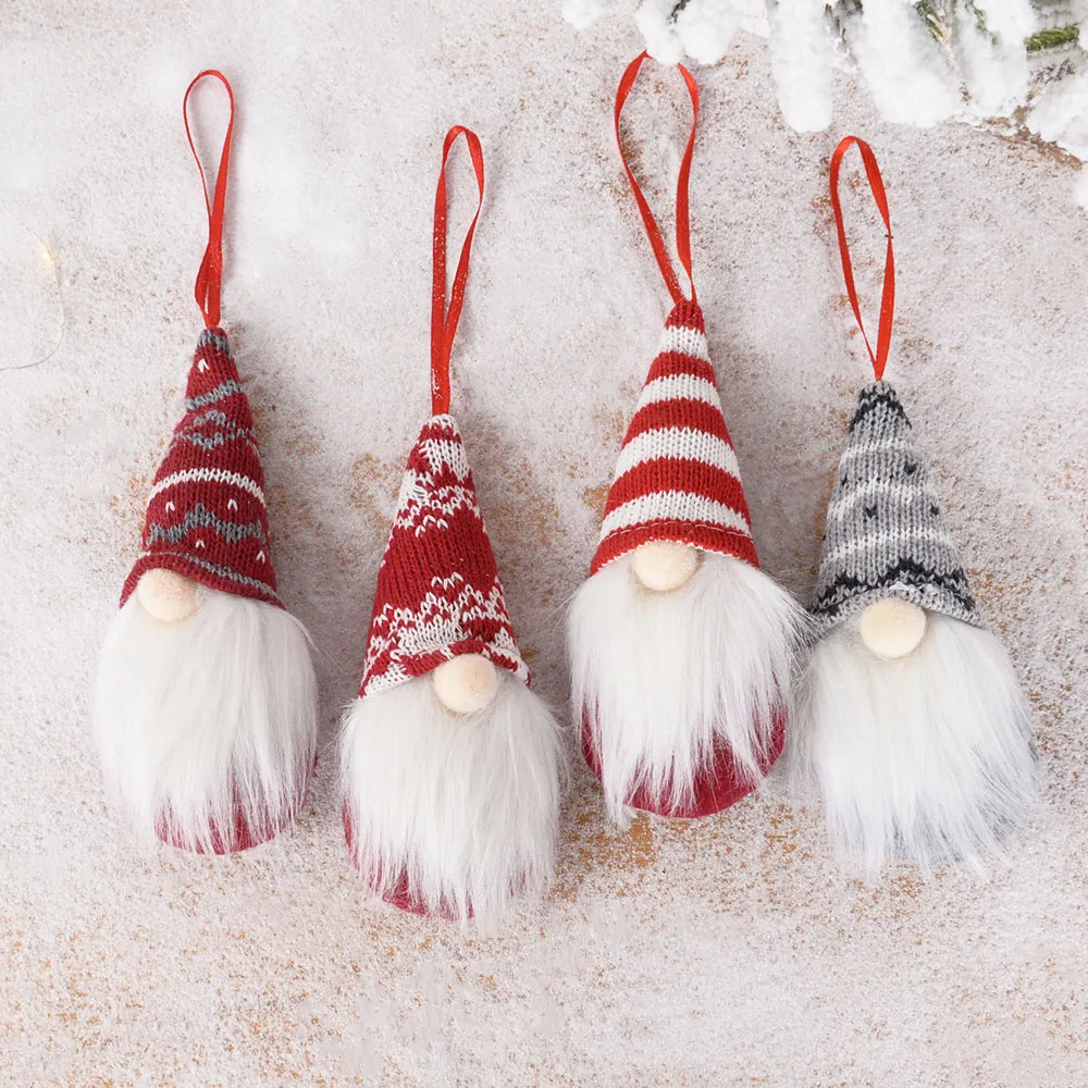 

Рождественская Кукла без лица в лесу для пожилых людей, подвеска, Рождественские куклы гном, детские подарки для дома, новый год