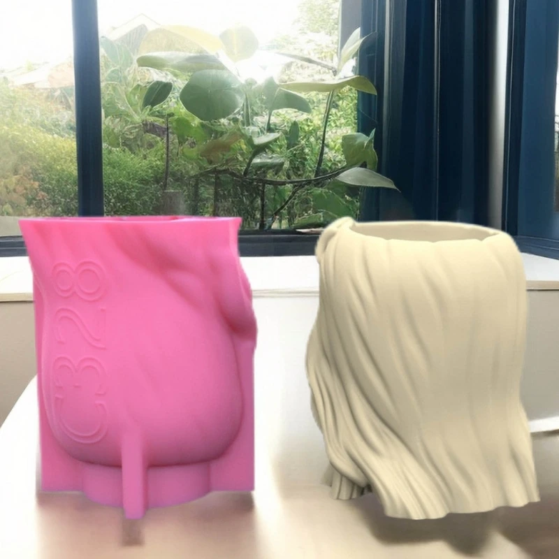 

Concrete Mold Hand-Making Plant Pot Mold Little Girl Shaped Hand-making Supplies Dropship