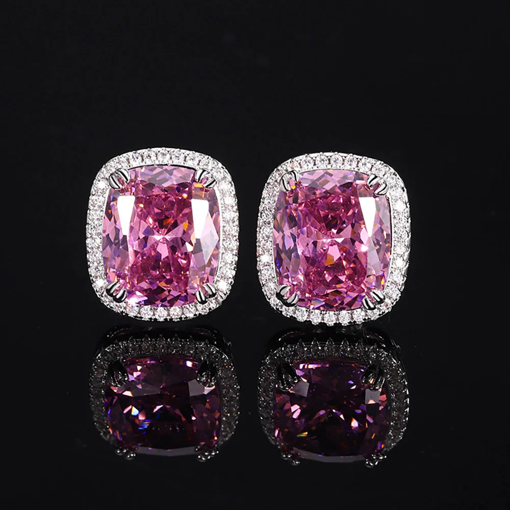 Новая тенденция 12*16 мм розовый кварц ожерелье кулон кольцо серьги для женщин