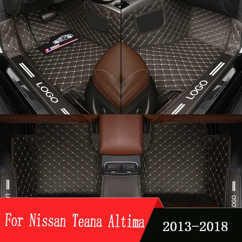 

Автомобильные коврики для Nissan Teana Altima L33 2018 2017 2016 2015 2014 2013, кожаные коврики под заказ, накладки для ног, Стайлинг автомобиля