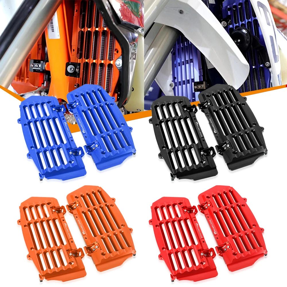 Dirt Bike For Husqvarna 250 350 350S 450 501 FC FE FS FX CNC Radiator Grille Guard Cover 2016 2017 2018 2019 2020 2021 2022 2023