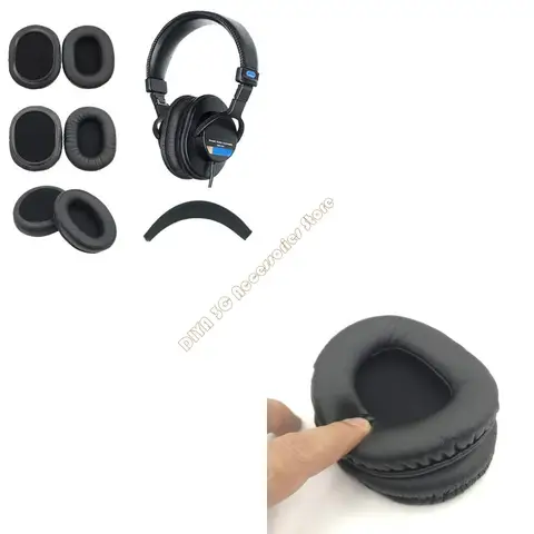 Протеиновые кожаные амбушюры для наушников OOTDTY MDR-7506 MDR-900ST