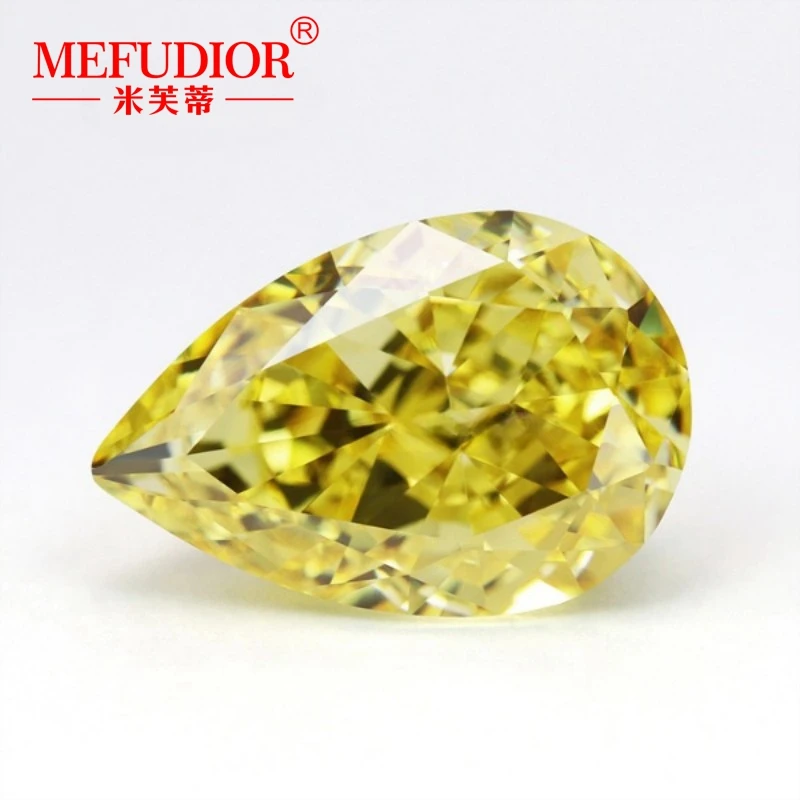 

Светильник-желтый каплеобразный Высокоуглеродистый алмаз 3EX Cut 4*6 мм-10*15 мм грушевидная имитация алмаза свободный камень