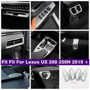 Lift Button Dashboard Air AC Outlet Gear Box Panel Cover Trim Fit For Lexus UX 200 250H 2019 - 2022 Matte Interior Refit Kit