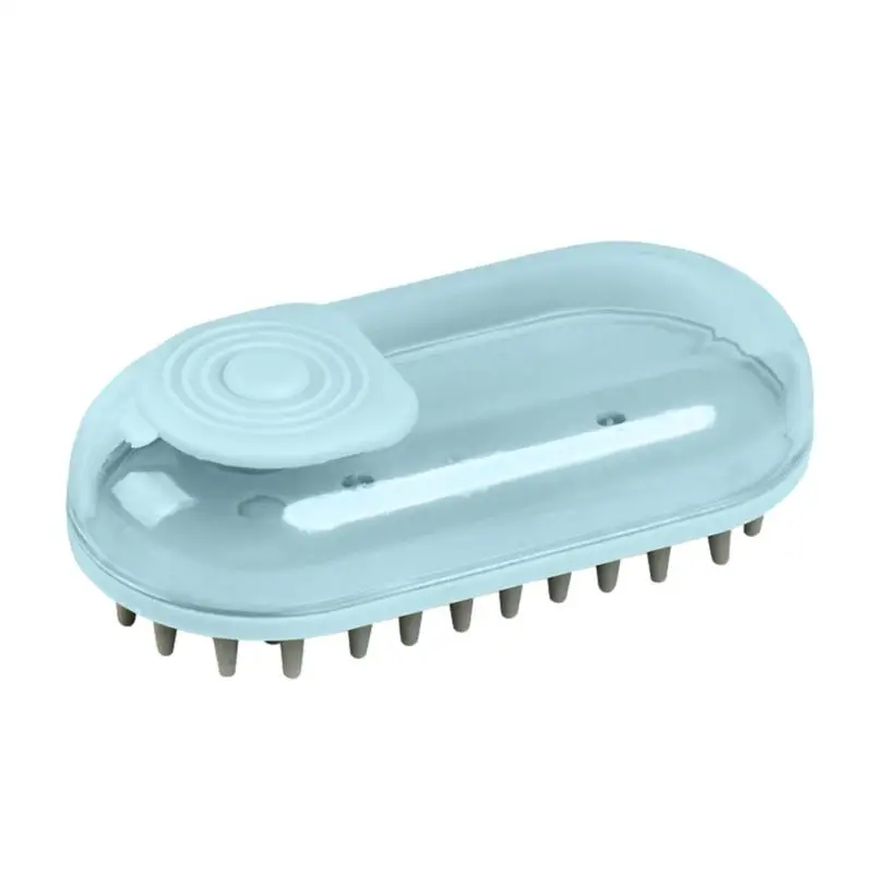 

Pet Massage Brush Pet Shampoo Bath Brush Soothing Massage Rubber Comb Soft Silicone Bristle For Short Haired Dogs Cats Shower