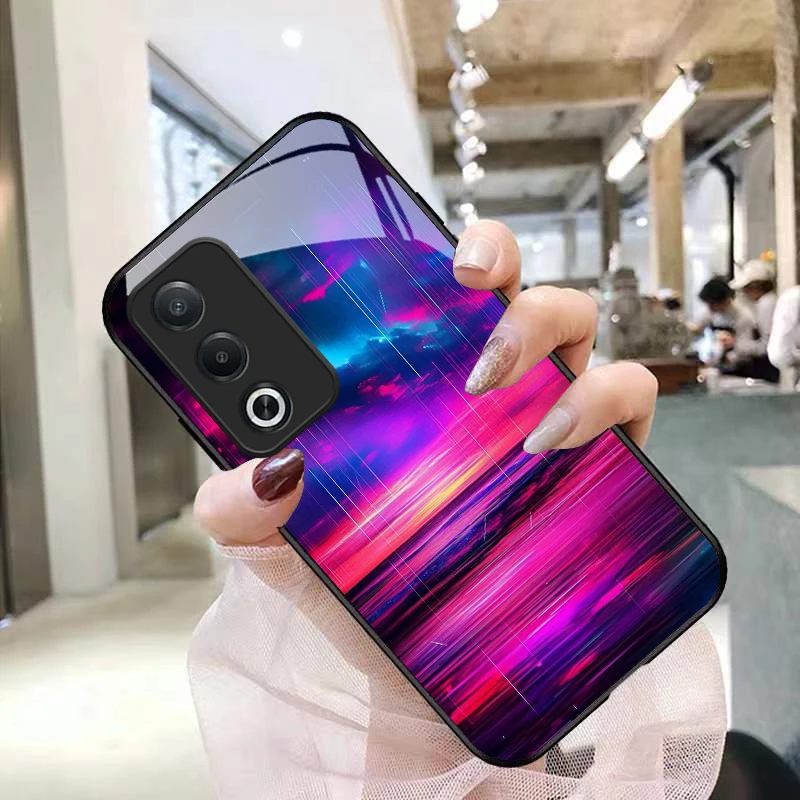 Ночная дорога для Oppo A60 40 79 74 80 5G 17 78 54S 98 72 96 73 58 38 AX7 12 Reno 5 Lite 4Z Nord N200 Черный