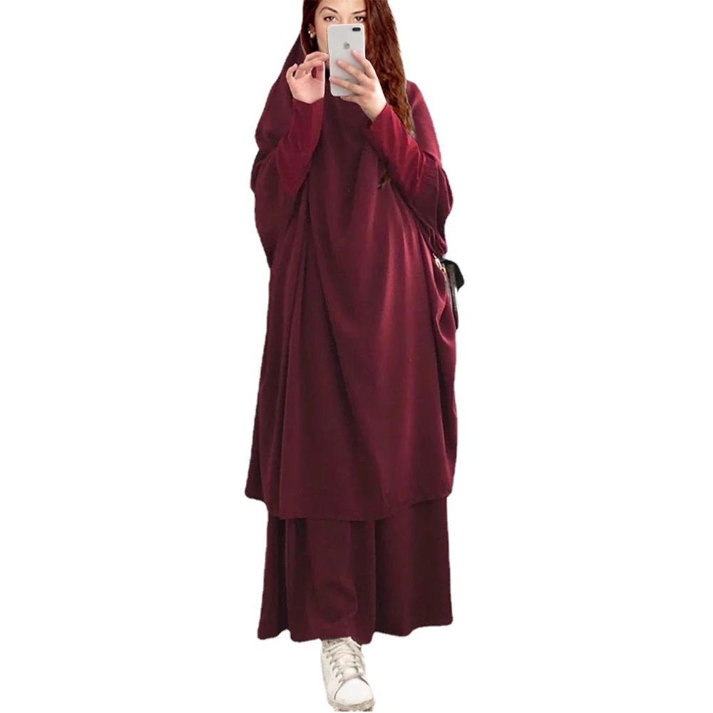 Abaya For Women Eid Kaftan Dubai Turkey Muslim Sets Islam Robe African Dress Ramadan Clothing Hijab Caftan Fashion Prayer Khimar