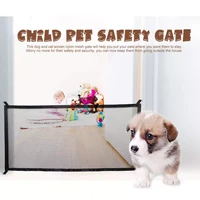 2022jmt household stair dog fence net portable safety folding dog safety gate mesh enclosure isolation net pet supplies