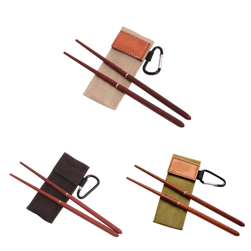 

20.5cm Length Natural Wood Chopsticks Folding Cutlery for Outdoor Hiking Camping