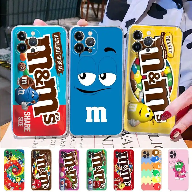 

Chocolate Beans Phone Case Silicone Soft for iphone 14 13 12 11 Pro Mini XS MAX 8 7 6 Plus X XS XR funda