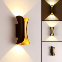 art deco golden black white aluminum led cob designer wall lamp wall light wall sconce for bedroom corridor