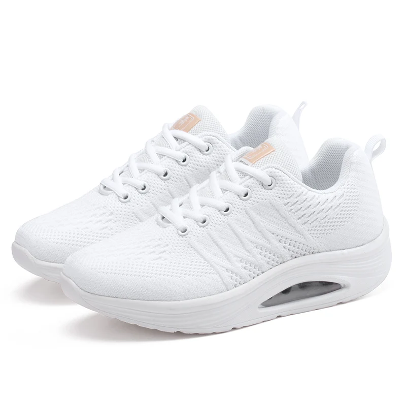 

Women Sneakers Fashion Breathable Slimming Rocking Shoes Air Cushion Casual Antiskid Comfortable Walking Famela Mesh Vulcanized