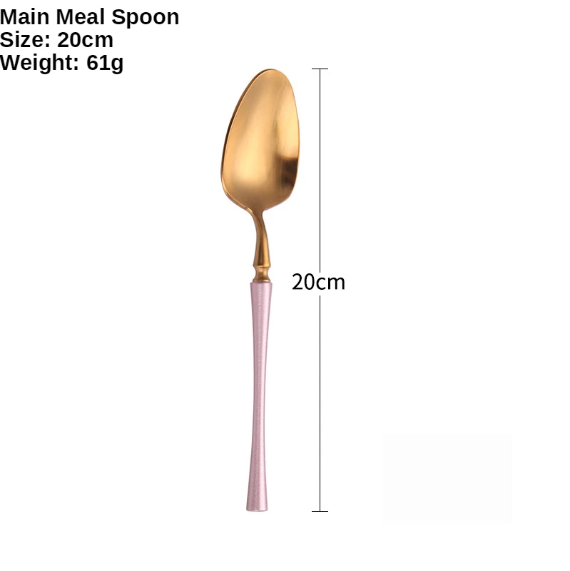 Набор столовых приборов из нержавеющей стали матовая вилка ложка нож подарочный
