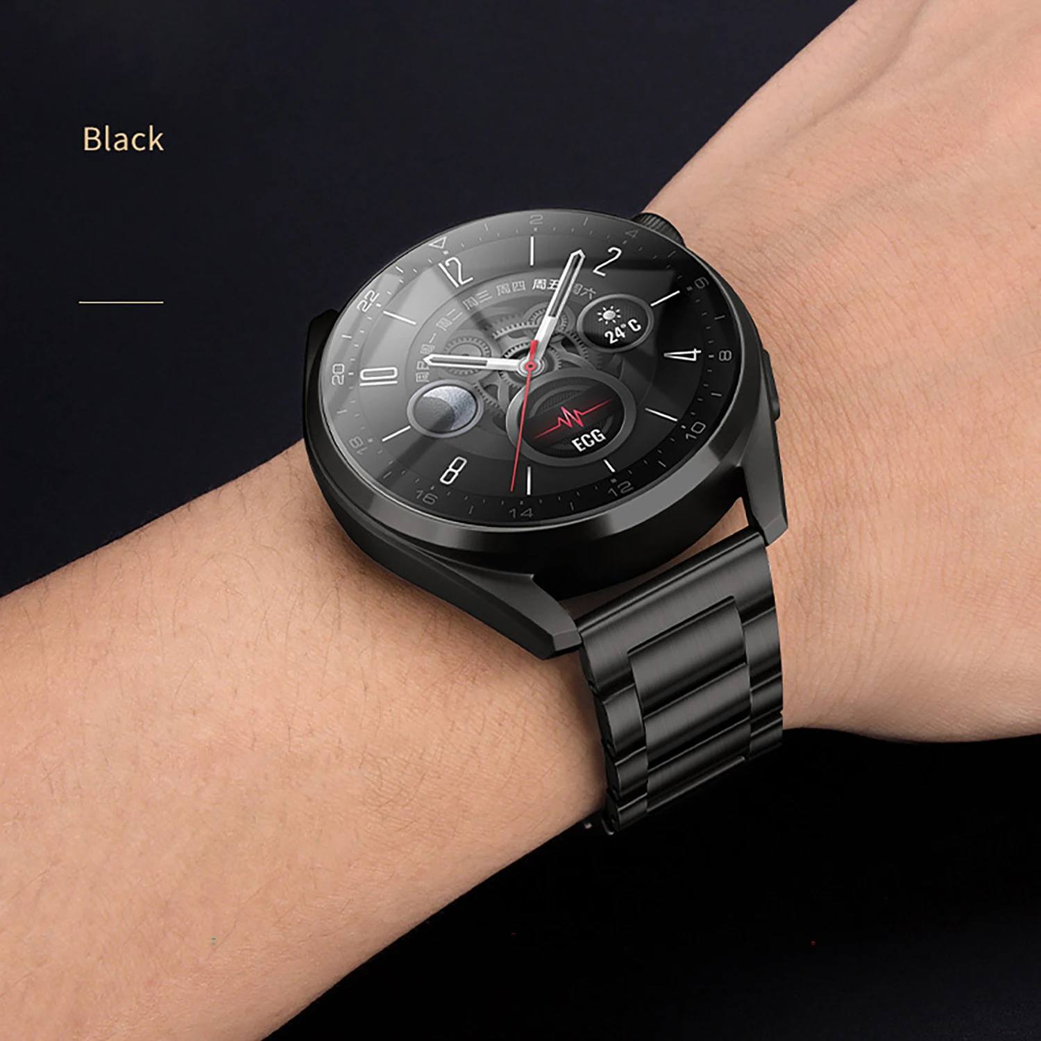 22mm Titanium Steel Strap For HUAWEI WATCH GT 3 2 Pro GT2e 46mm Metal Band Bracelet For Amazfit GTR Garmin Fenix 7 6 5 Watchband