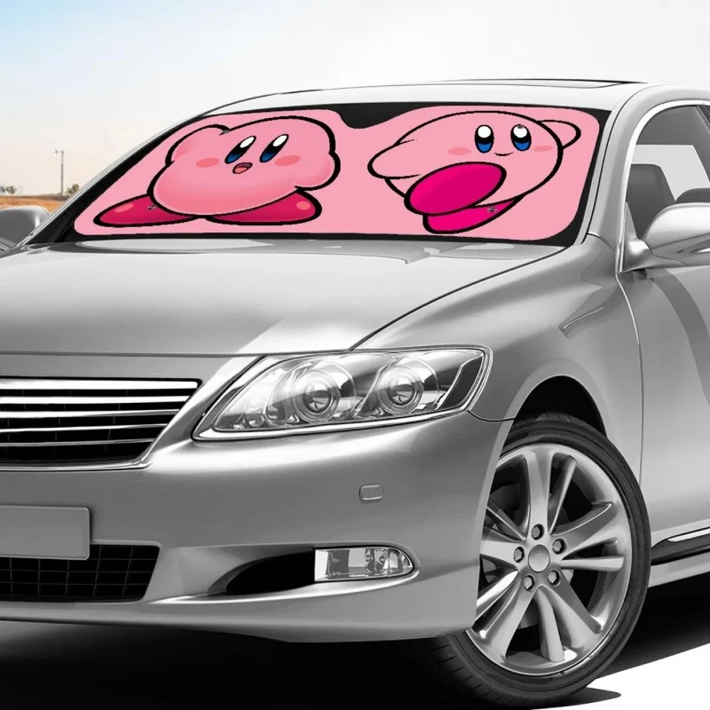 Кирби мультфильм лобовое стекло автомобиля солнцезащитный козырек аниме