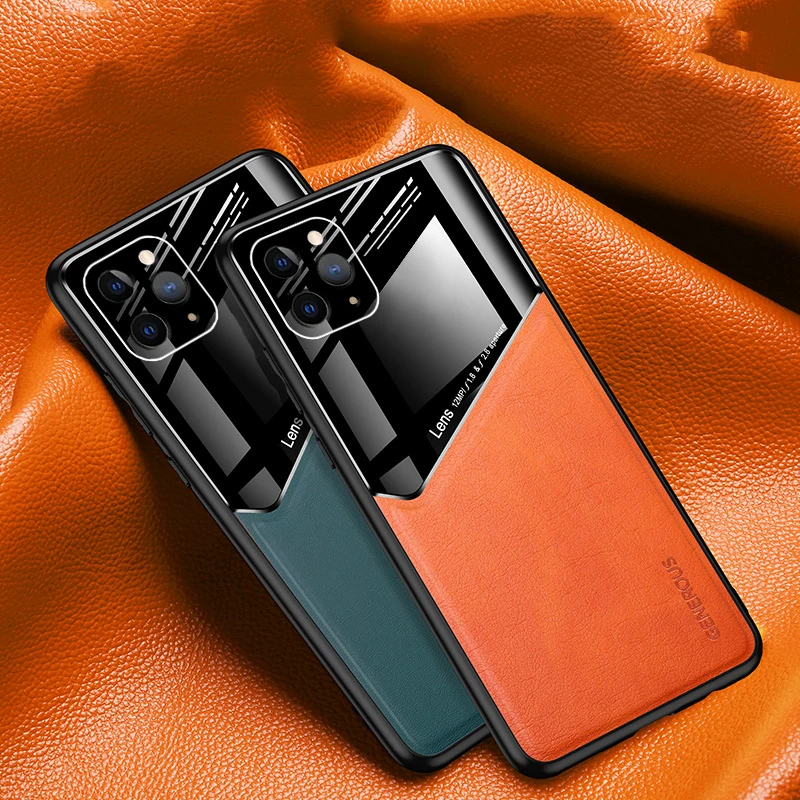 

Luxury Leather Shockproof Case For iPhone 14 Plus 13 12 11 Pro Max Mini X XS XR 6 6S 7 8 SE Magnetic Holder Stand Phone Cover