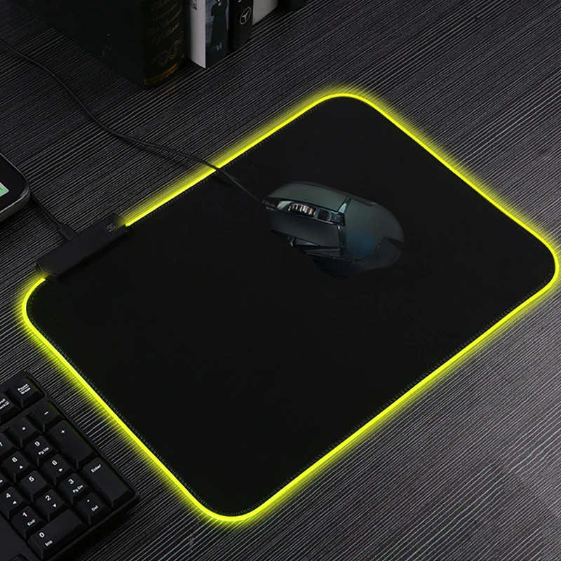 game mousepad led light computer desktop carpet rgb mouse pad rubber gaming keyboard pad laptop desk mat gamer mause mat large free global shipping