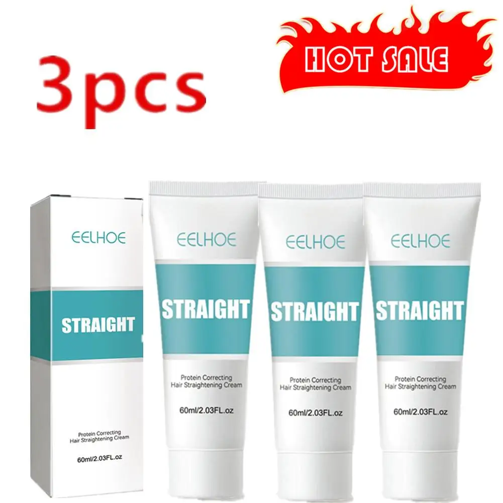 

3PCS 180ml Keratin Protein Correcting Hair Straightening Moisture Cream Replenish Easily And Not Hurt Hair Soften Nutrition Hair