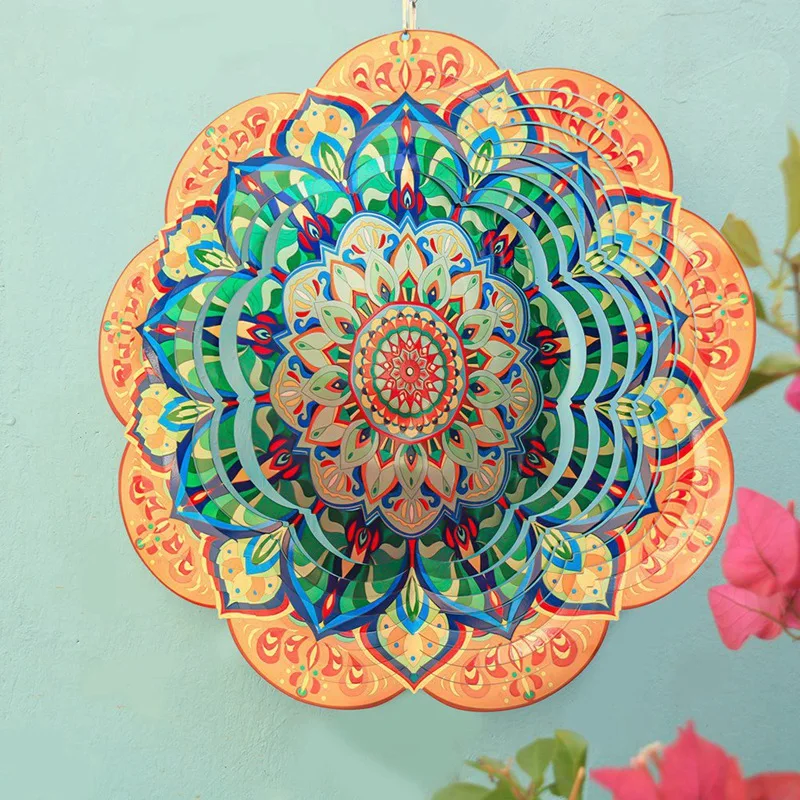 

3D ветряные Спиннеры, поворот на 360 градусов, подвесной ветряной Ловец для улицы, сада, балкона, сада, двора, газона, патио декорации