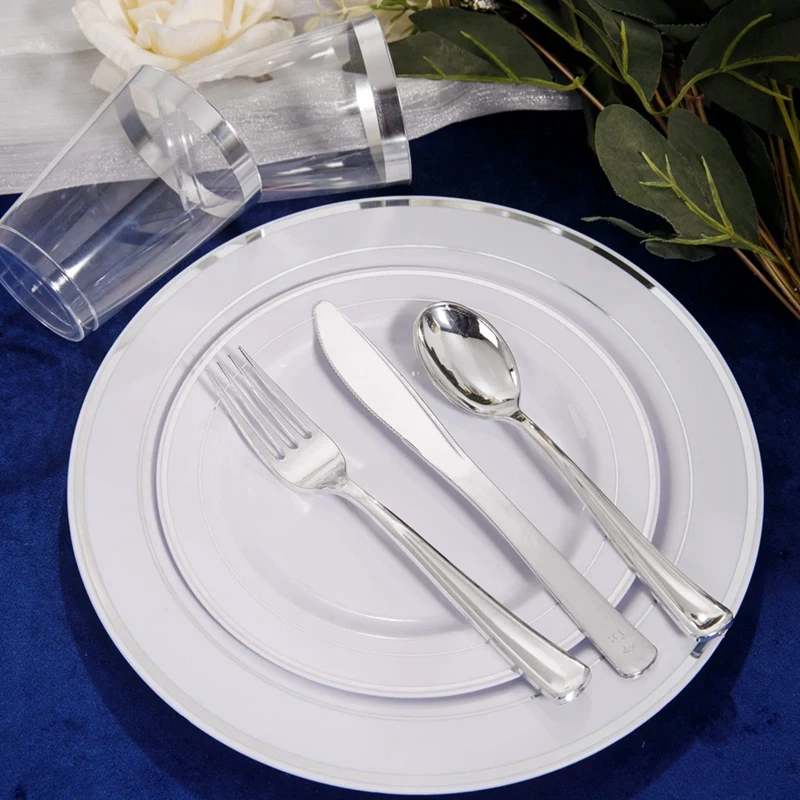 

1 Set Dinner Plates And Dessert Appetizer Elegant Plates Fancy Heavy Duty Plates For Party