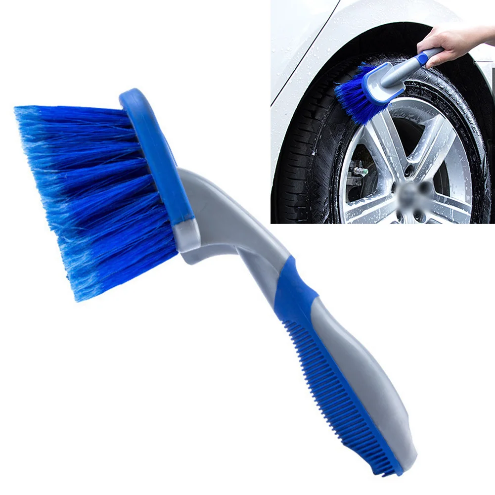 

Durable Car Wheel Cleaning Brush Tool 10*26cm 1Pcs Blue Floor Mats Clean