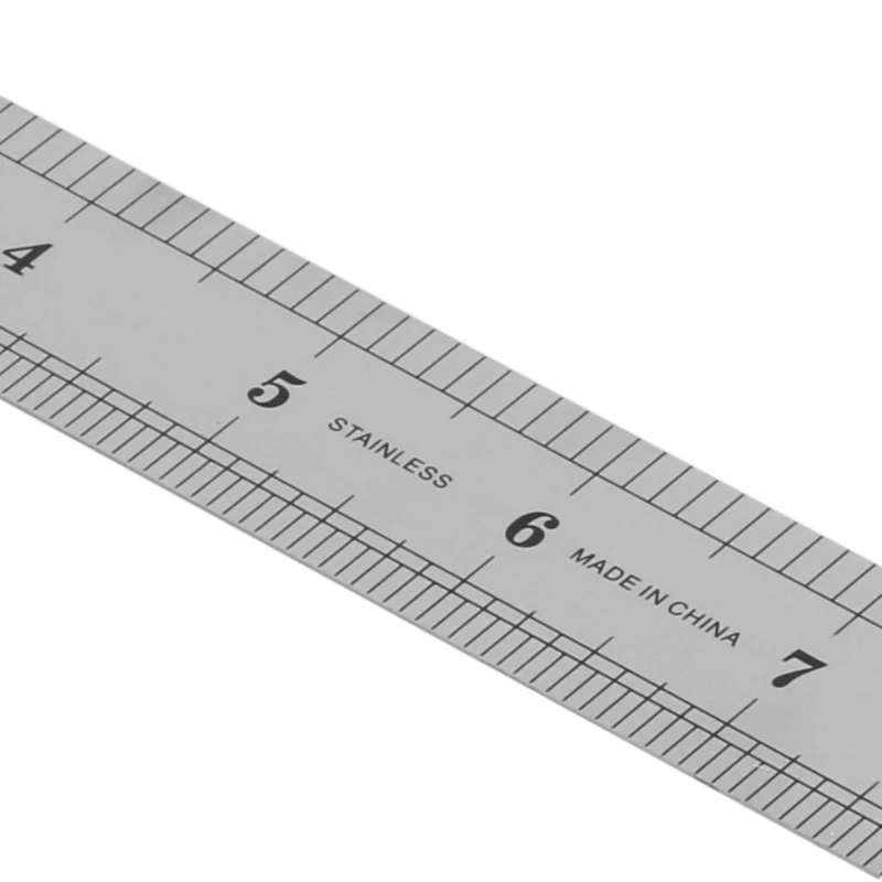 

30CM 12"Steel Stainless Pocket Pouch Metric Metal Ruler Measurement Double Sided Drop Shipping
