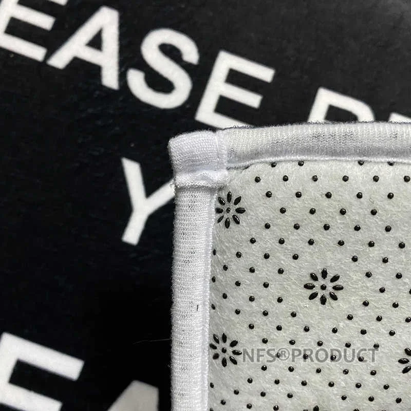 Коврик для двери под заказ напольный ковер 40x60 см черная фланелевая ткань снимает