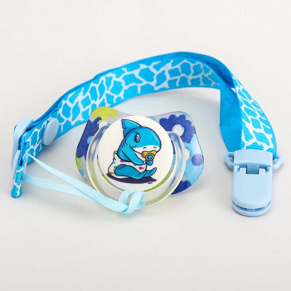 

Adult Pacifier With Clip Luxury Acrylic Pacifier BPA Free New Design Pattern Pacifier Case For Baby Stuff Chupetes