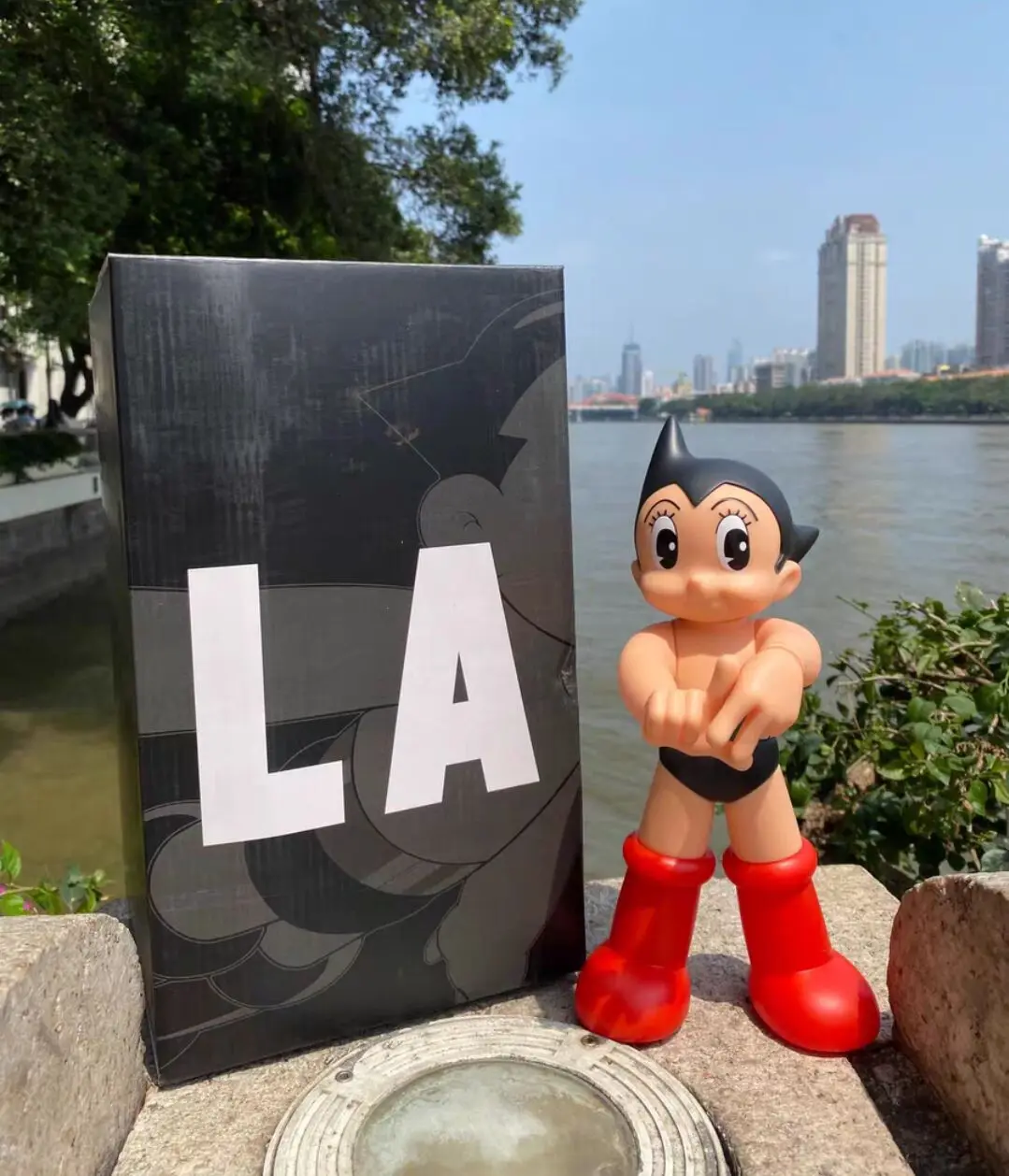 Фото 26 см большая аниме Astroboy Mighty Atom кукла Tetsuwan Atom ПВХ экшн-кукла статуя коллекционная модель игрушка фестиваль подарок №4
