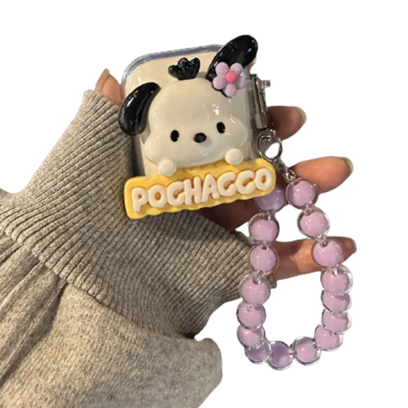 

Kawaii Sanrios Pochaccos AirPods Pro 2 чехол противоударный милый мультяшный чехол для Airpods 3 2 силиконовый чехол для наушников Bluetooth