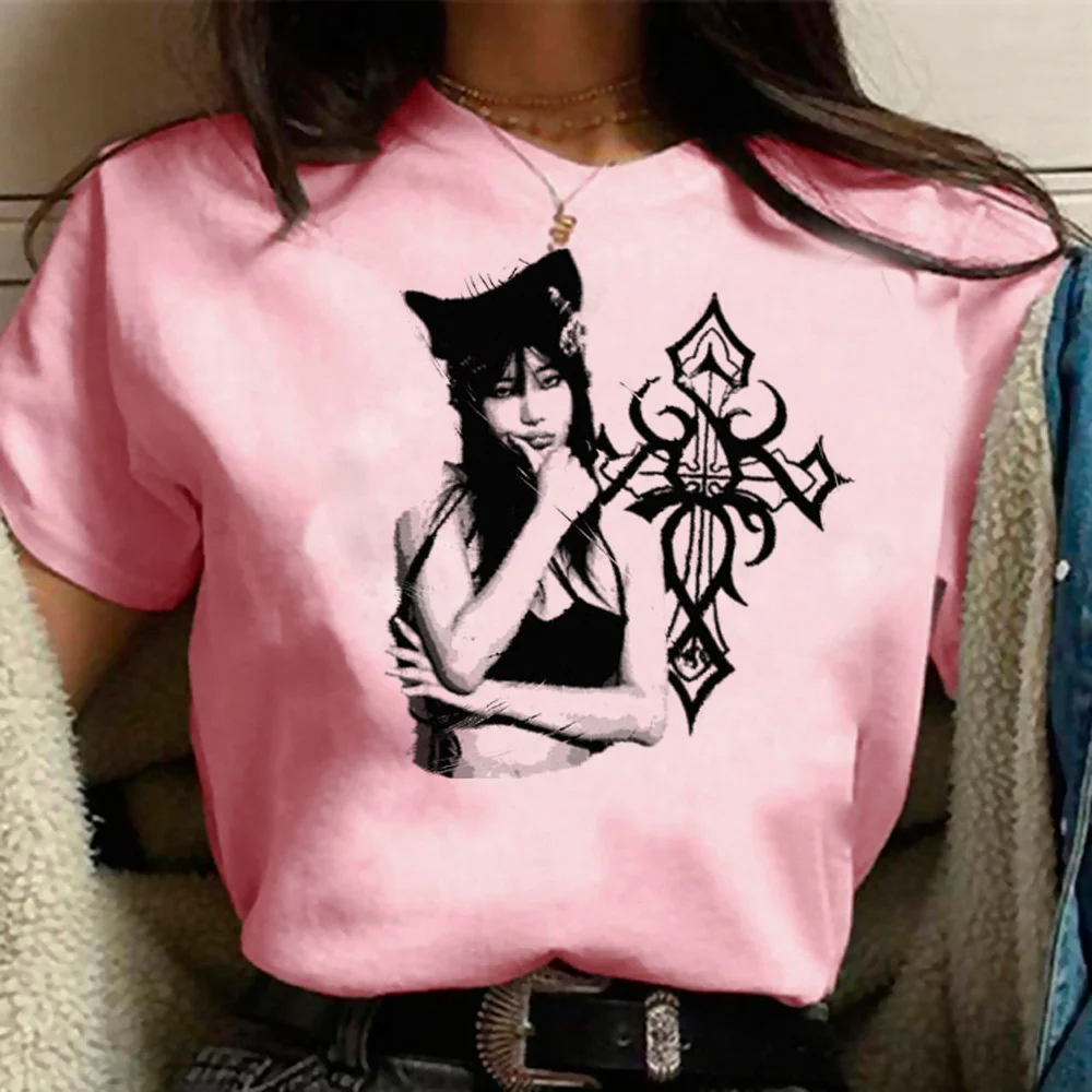 

Y2k Tops Tee women anime Japanese top female 2000s manga harajuku clothes