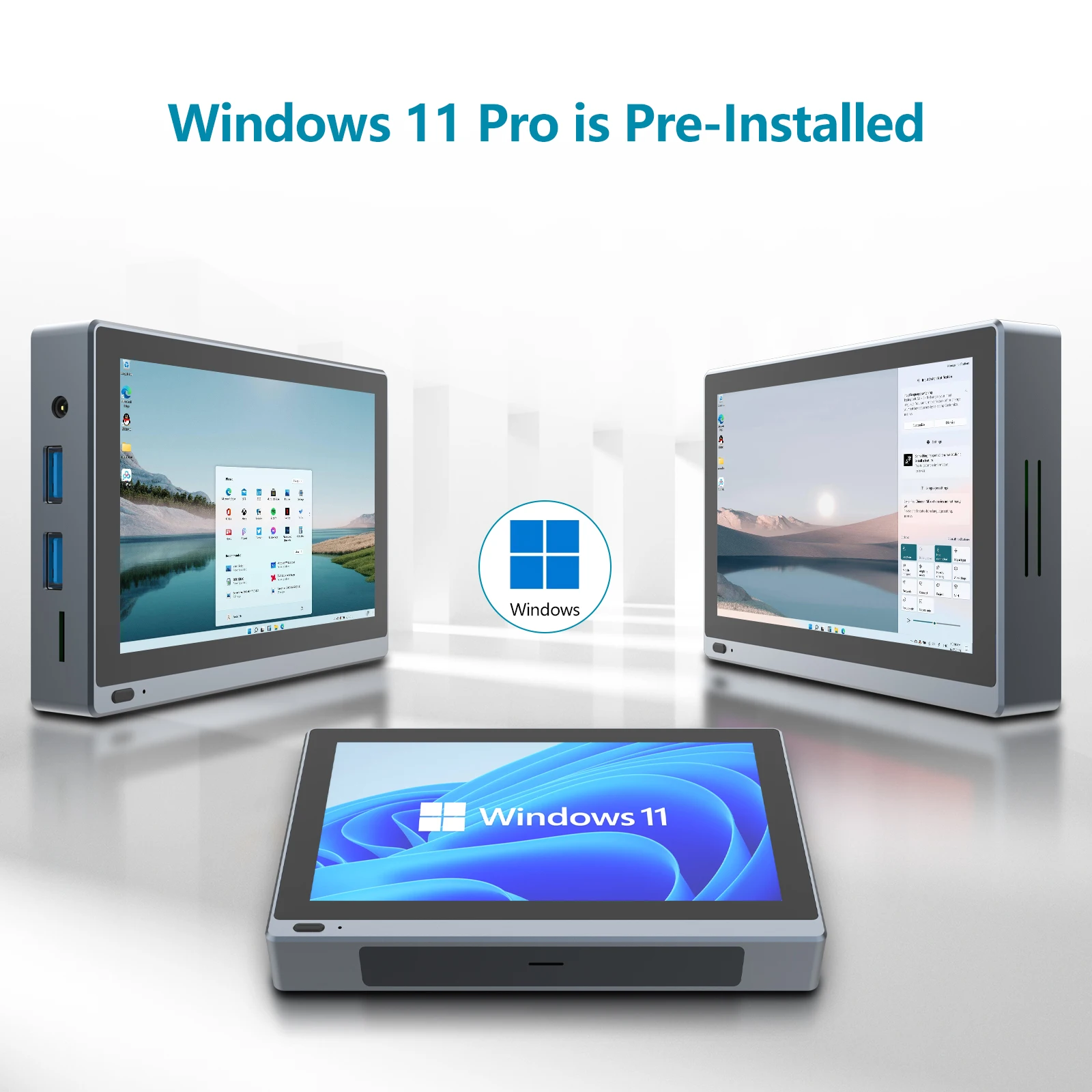 Pro Industrial Windows 11 Tablet Mini PC 5.5inch Touch Screen Mini Computer Intel J4125 8GB + 128GB +WIFI 6