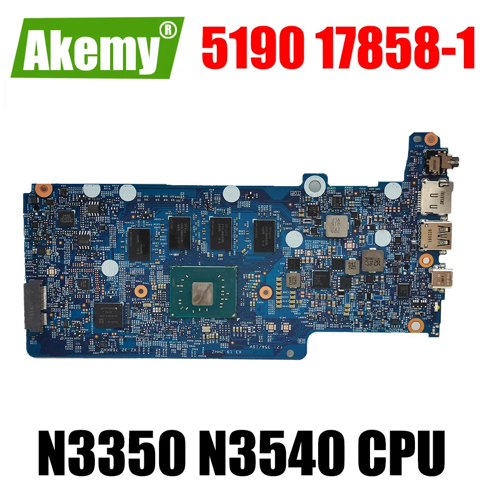 

Для Dell OEM Chromebook 11 5190 материнская плата для ноутбука 17858-1 Board Intel Celeron N3350 N3540 CPU 4GB RAM 2VJNT CN-0PC1G3