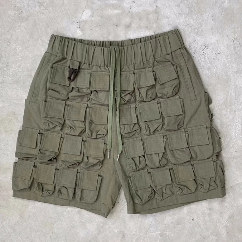 

2023ss Pocket Cargo Shorts Men Women Multi Pocket Tactical Functional Casual Breeches