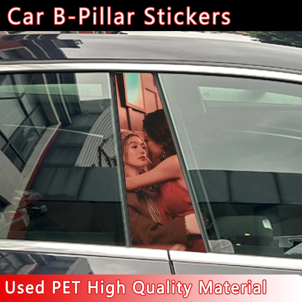 Автомобильные наклейки The Secret of Us LingOrm водонепроницаемые на столб B сделай сам