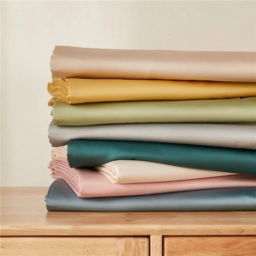 Однотонное степлное одеяло из длинного хлопка 100 Простые хлопковые и атласные