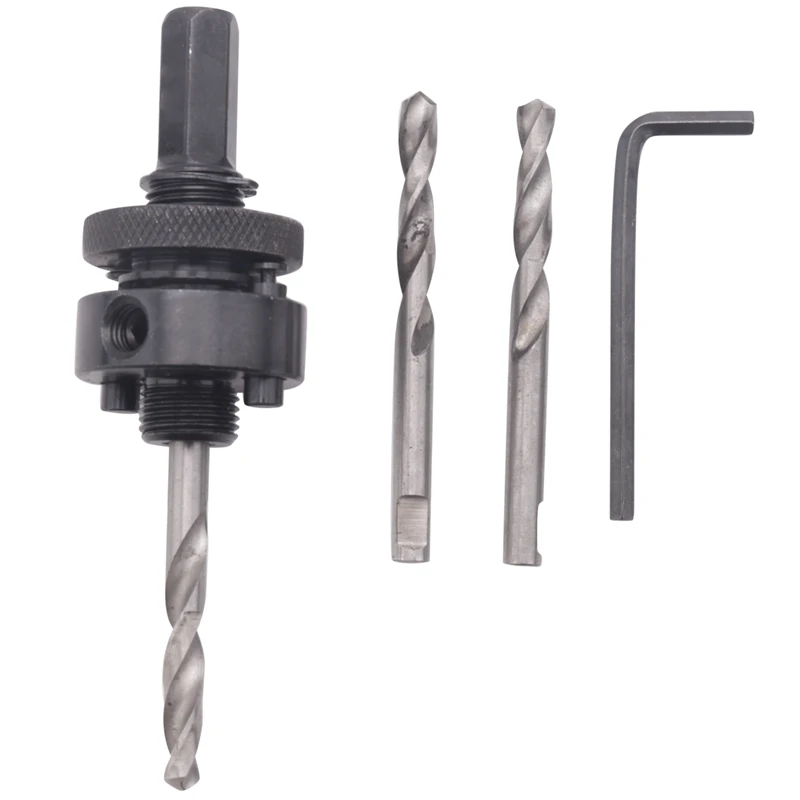 7/16 Inch Hex Shank Hole Saw Arbor, Fits 1-1/4 Inch To 6 Inc