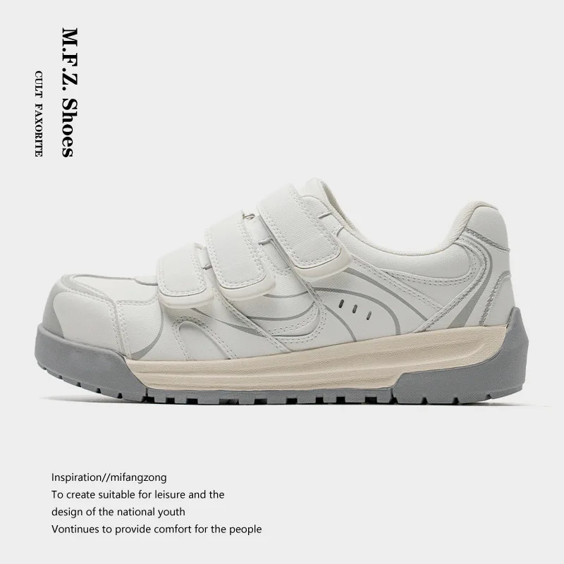 Туфли женские на плоской подошве немецкая тренировочная обувь липучке